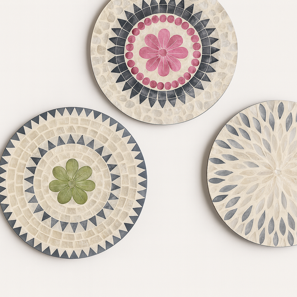 Lux Annam Mother of Pearl Plate – Vietnamese Handcrafted Art for Timeless Décor
