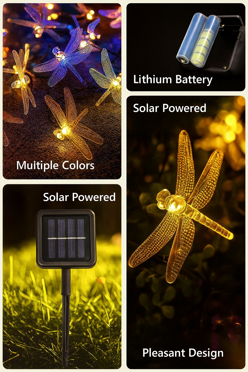 Lux Annam Dragonfly Solar String Lights – Eastern Elegance in Every Glow
