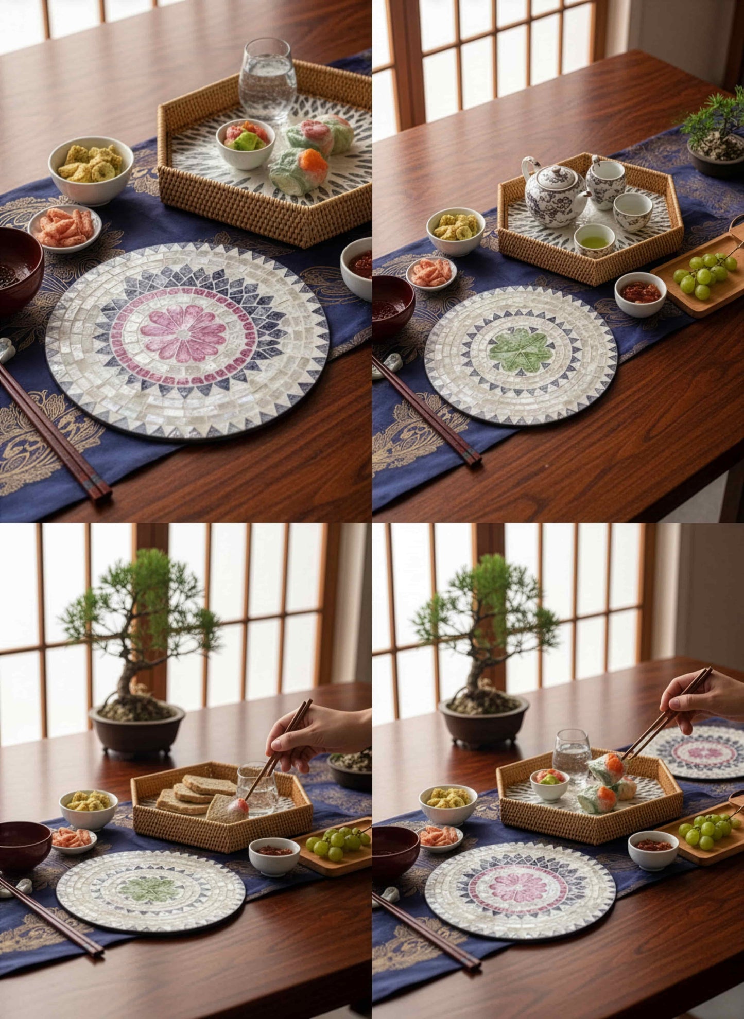 Lux Annam Mother of Pearl Plate – Vietnamese Handcrafted Art for Timeless Décor