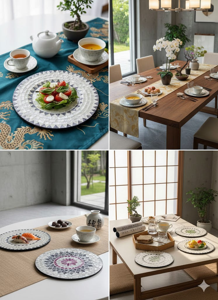 Lux Annam Mother of Pearl Plate – Vietnamese Handcrafted Art for Timeless Décor