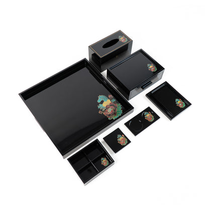 Hand-Painted Lacquer Tea & Amenities Set – Vietnamese Craftsmanship by Lux Annam
