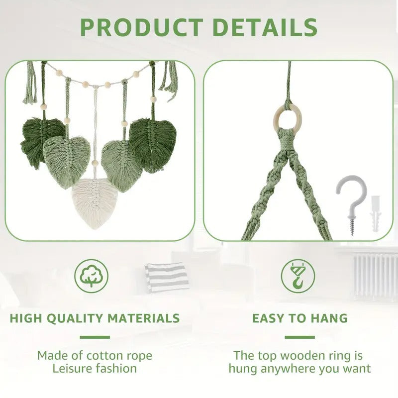 Macrame Wall Shelf M34 – A Handcrafted Harmony of Wood and Calm