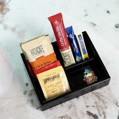 Hand-Painted Lacquer Tea & Amenities Set – Vietnamese Craftsmanship by Lux Annam
