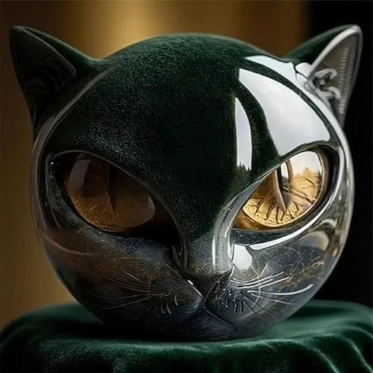 Lux Annam – Mystic Black Cat Sculpture Gothic Décor