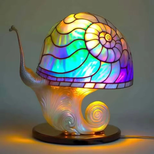 Lux Annam – Stained Plant Series Table Lamp: A Masterpiece of Light and Artistry