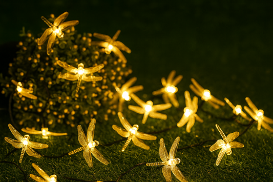 Lux Annam Dragonfly Solar String Lights – Eastern Elegance in Every Glow